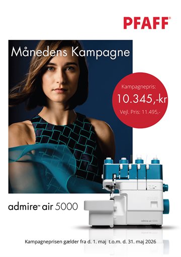 Admire air 5000 overlocker fra Pfaff